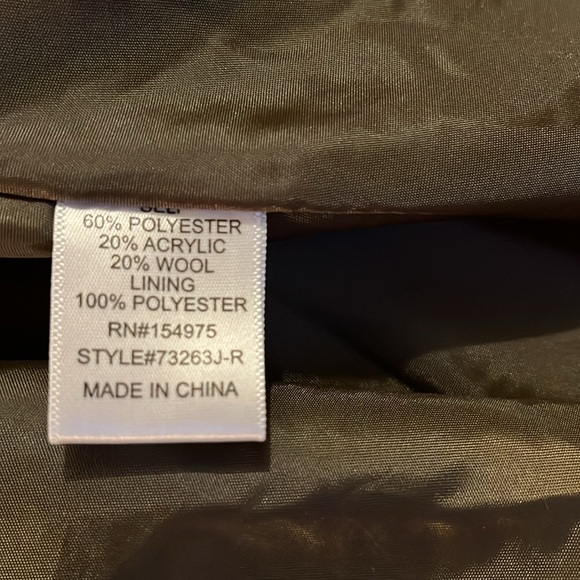 NWOT lined double breasted sweater jacket Lg - Picture 5 of 7